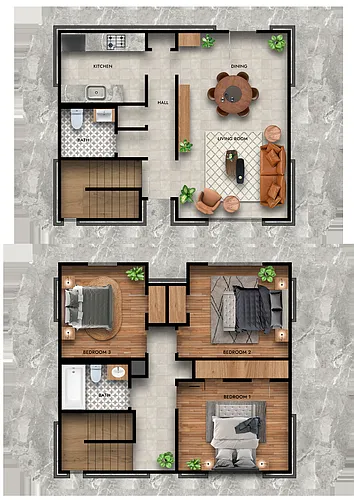 Floor plan 3 Bedroom
