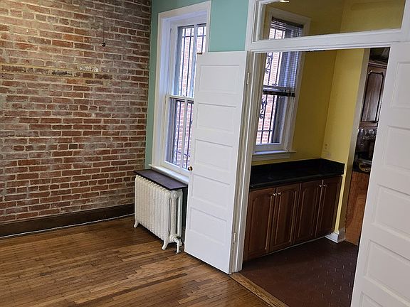 Dining room looking towards rear of house.