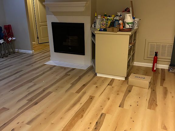 Kitchen to dining room and living room