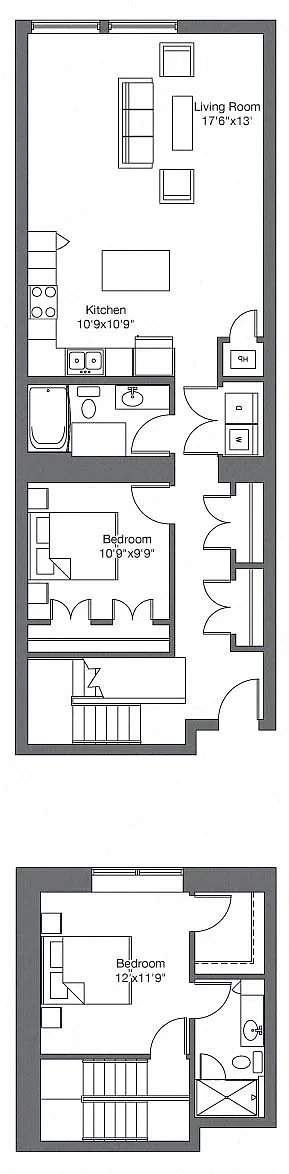 Floor plan Bottlehouse Loft 337