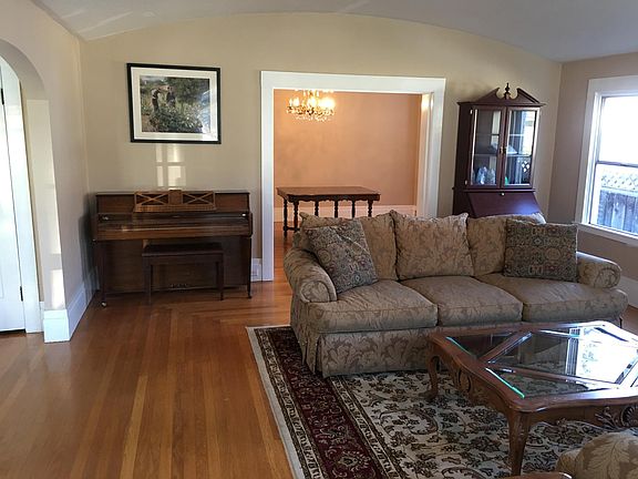 Living room into dining room