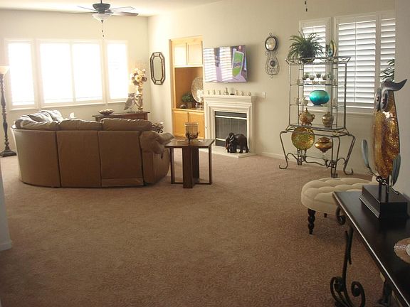 View of great room from the entrance hallway.