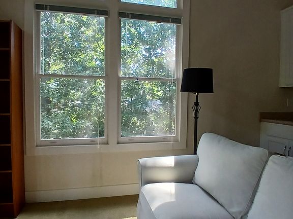 Second floor view into the trees