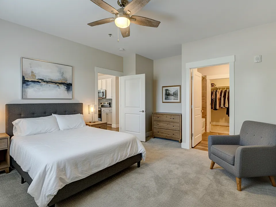 2 BR/2 BA bedroom