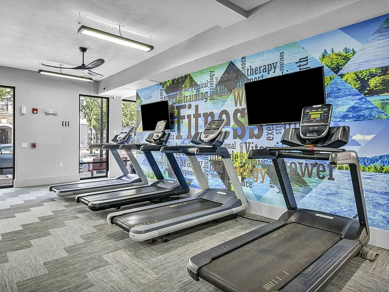 Fitness center with cardio equipment