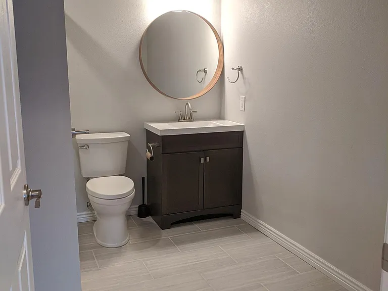 Basement bathroom