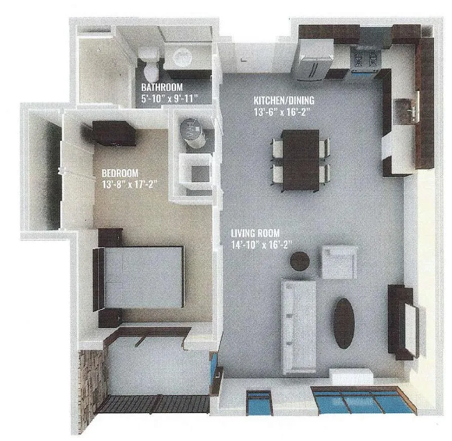 Floor plan 1 Bedroom