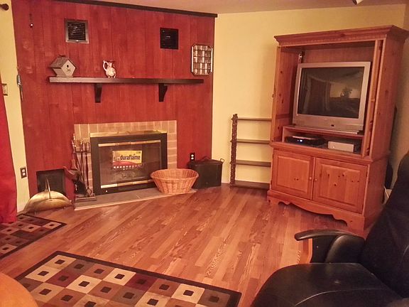 Fireplace and TV (HD FIOS)