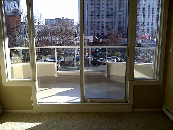 Large South Facing Balcony off the living room.