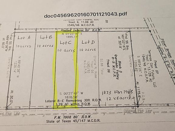 4th image of LOT C FM 1908