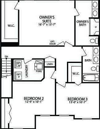 Elevation A - 2nd Floor