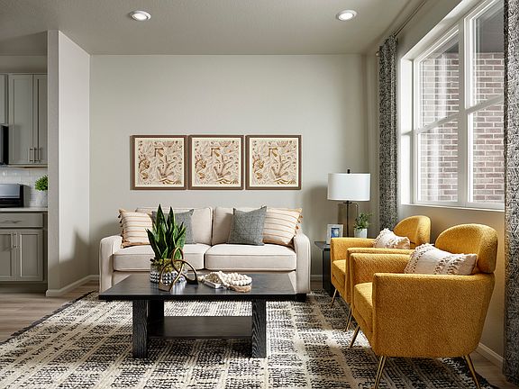 The Willow floorplan modeled at Horizon Uptown.