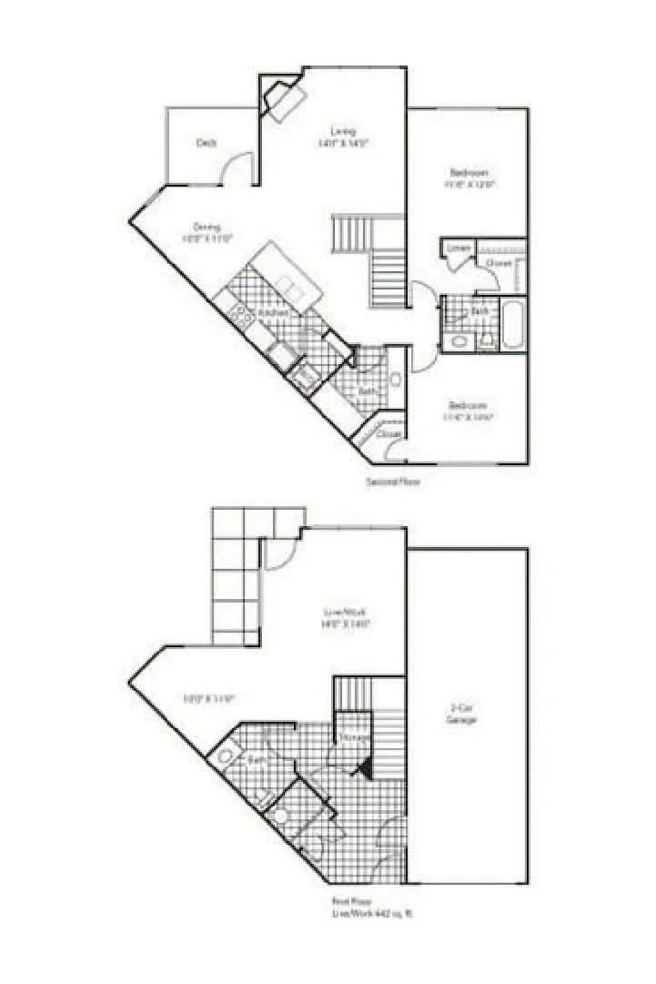 Floor plan 2 Bedroom C4TH