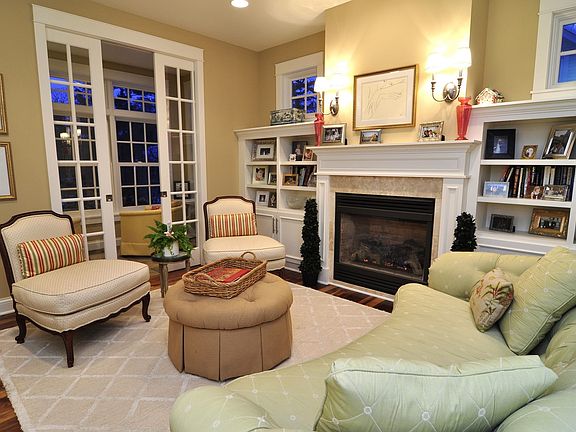 Living room with gas fireplace