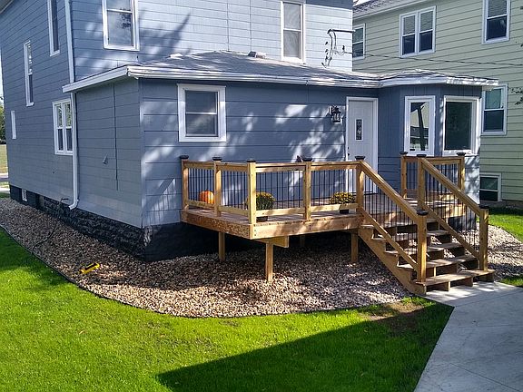 New south deck and landscape
