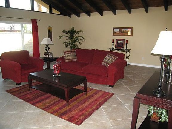 Huge family room with vaulted and beamed ceiling