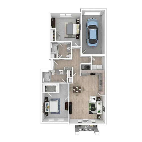 Floor plan B4.1 w/ Garage