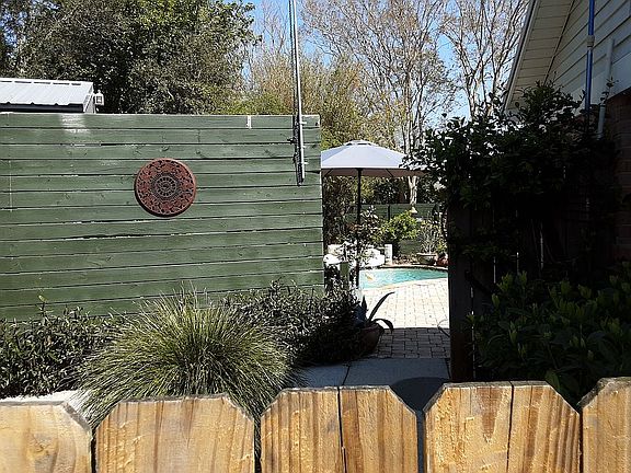 Looking toward the pool