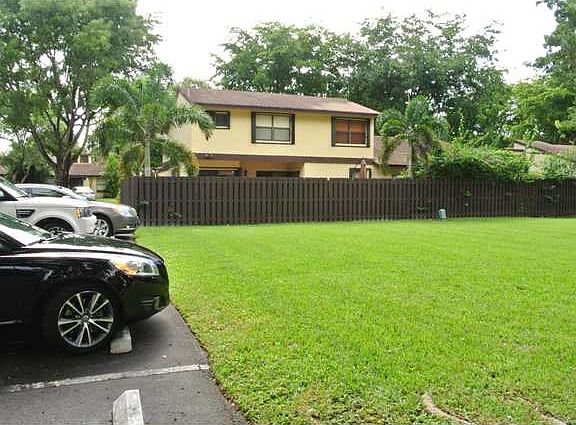 Open area directly behind unit