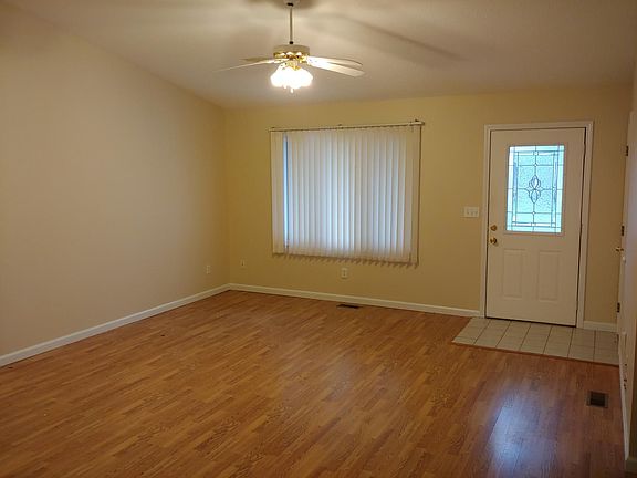 Vaulted ceilings in living room