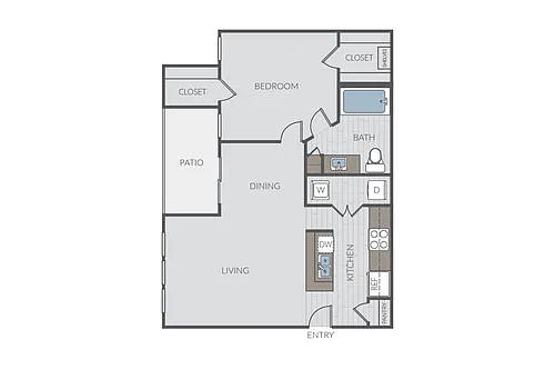 Floor plan Plan 1E
