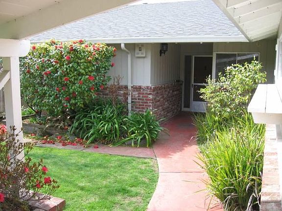 Covered front door entry