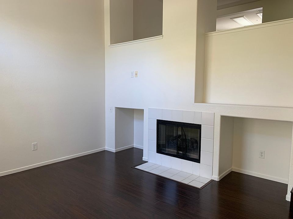 Living room with fireplace