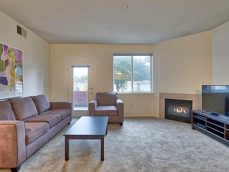 Living Room + Gas Fireplace
