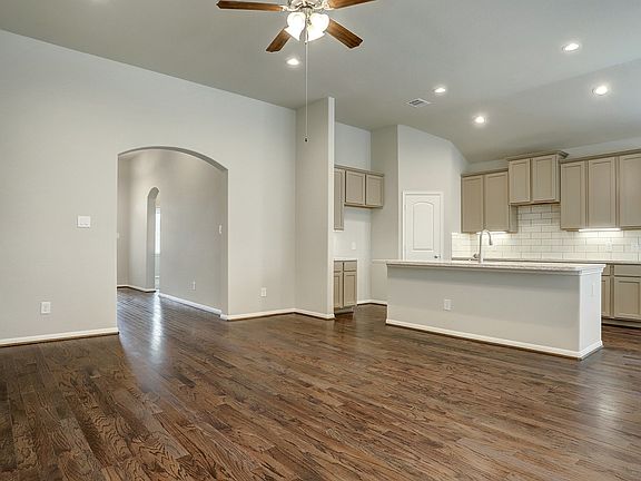 Kitchen overlooks great room