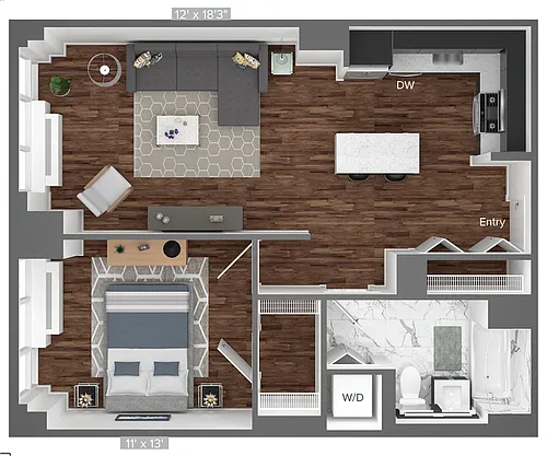 Floor plan A1-2-605-723sq