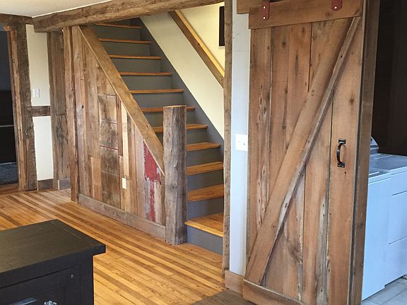 Rustic barnboard accents