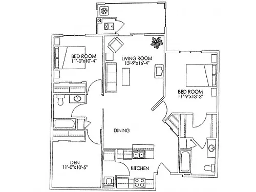 Floor plan Meadowbrook