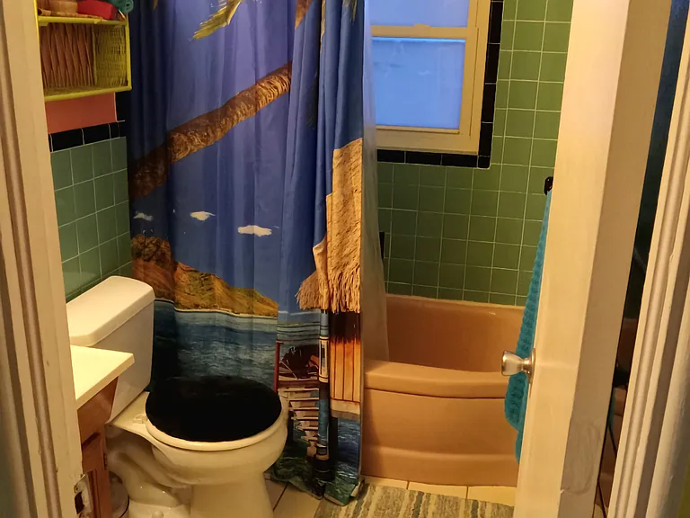 One bathroom