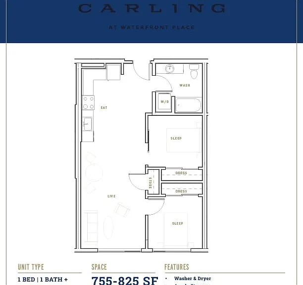 Explore the sophisticated living space of The Carling at Waterfront Place, designed for modern convenience. Explore the sophisticated living space of The Carling at Waterfront Place, designed for modern convenience.