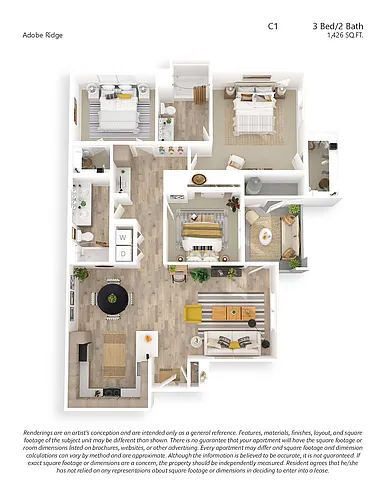 Floor plan C1 3X2