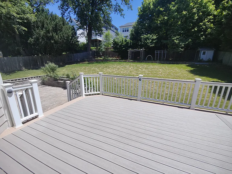 Deck and Back Yard
