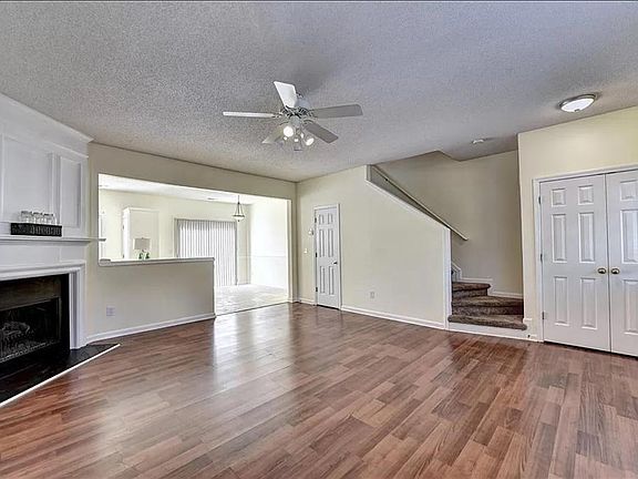 Family Room with Entry Coat Closet and Half Bath