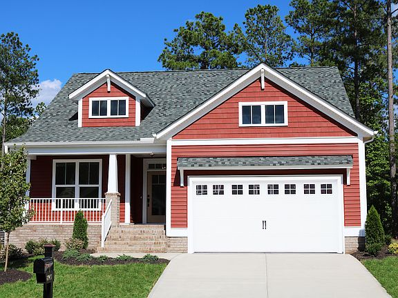 Emory B - Craftsman BC Front Load Garage Red Exterior Not Offered