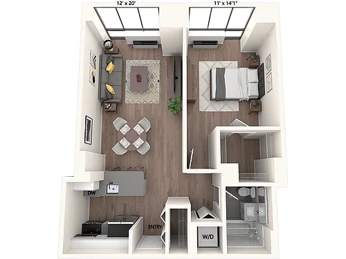 Floor plan A1-217-817-and-218-818-701sq