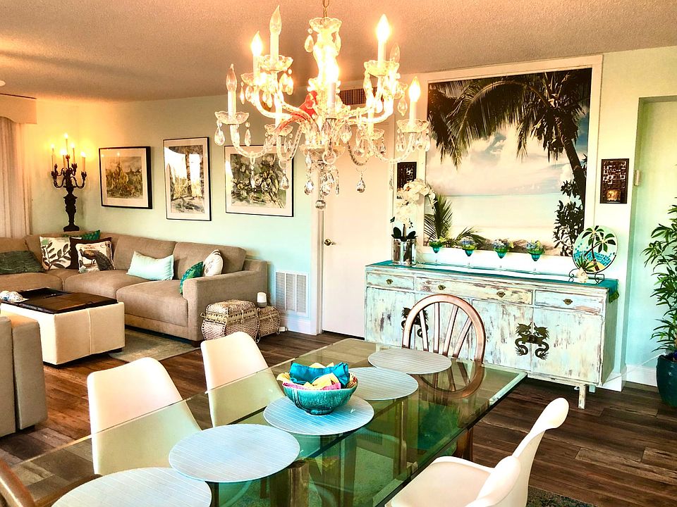 Dining area with living room sectional on the left