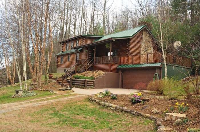 close up front of house