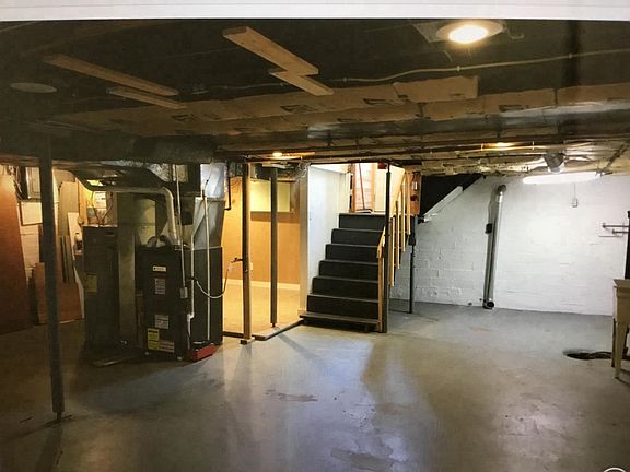 High efficiency furnace and finished corner of the basement 