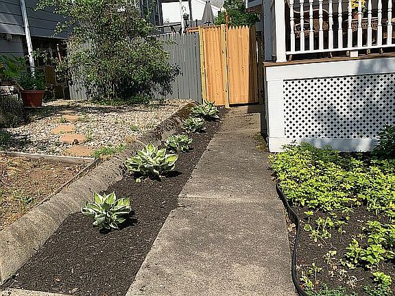 Walkway to backyard