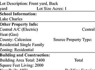 717 Williams Dr, Lake Charles, LA 70607