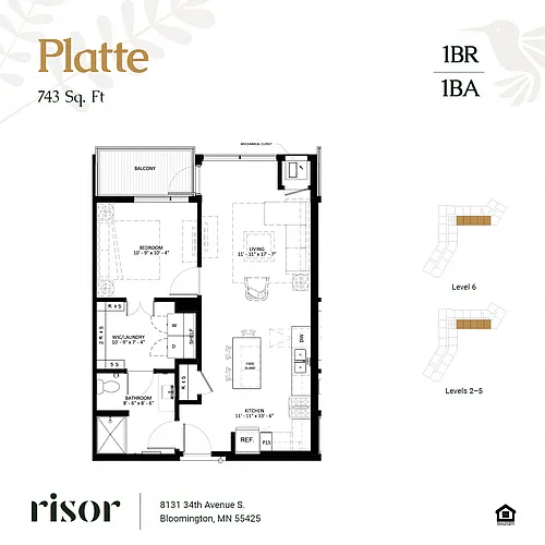 Floor plan Platte