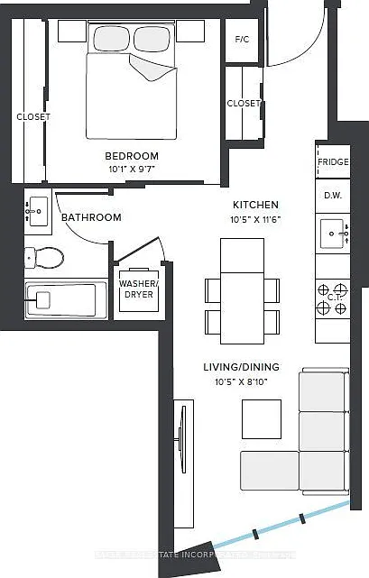 1 bed, $2,308 — Photo 1