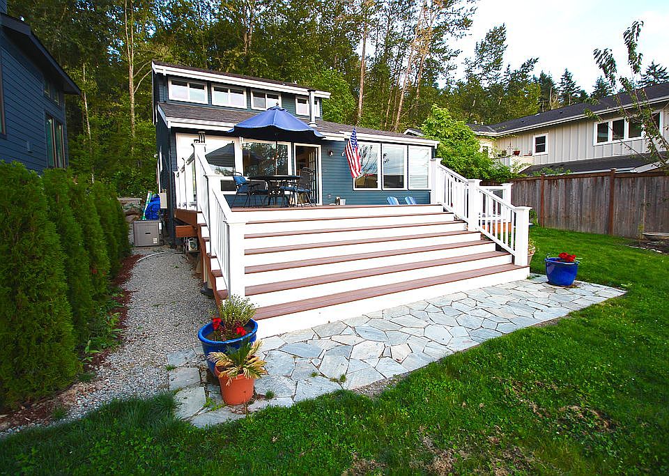deck, flagstone transition