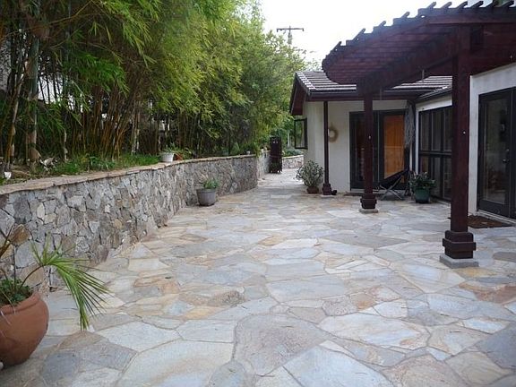 one of the patio areas