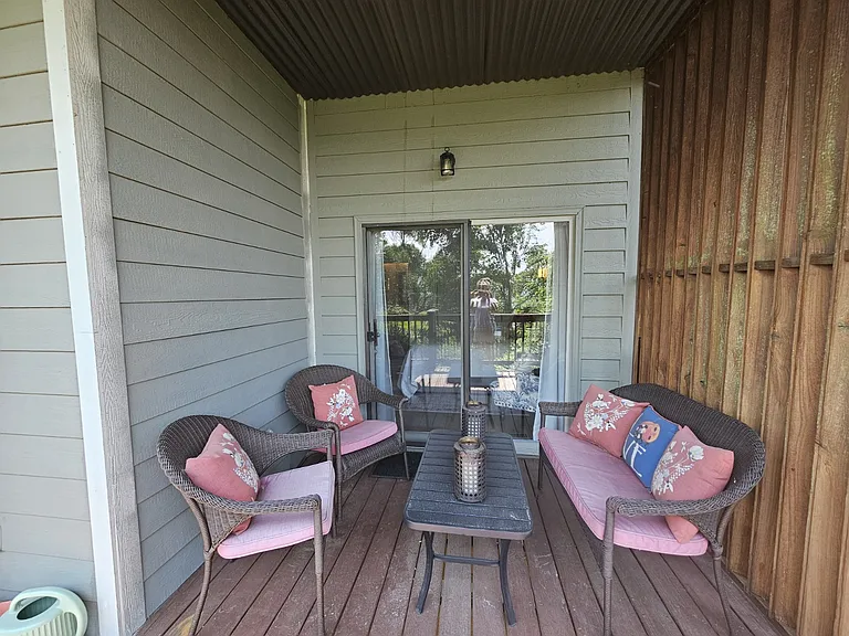Back porch with montain views