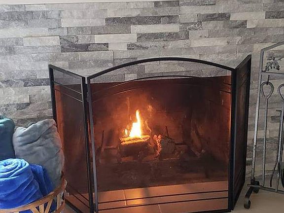 Family room fireplace